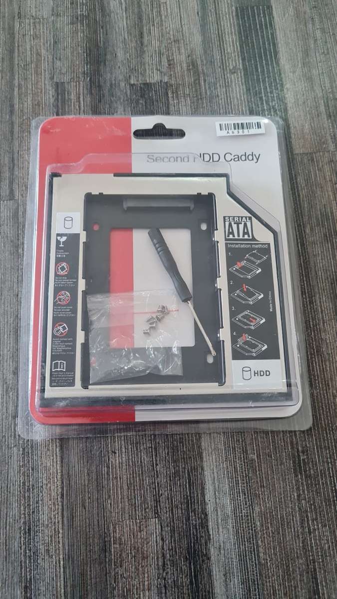 Techme Aluminum Universal SATA 2nd HDD Caddy 9.5mm Hard Drive Enclosure