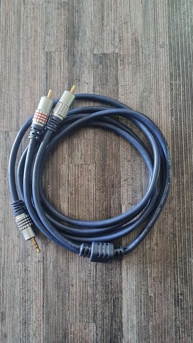 2M RCA Cable HiFi Stereo 2RCA to 3.5mm Male Audio Cable 2m AUX Jack 3.5 Y Splitter for Amp