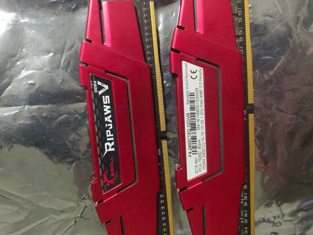 2 X 8gb 2400mhz Ripjaws DDR4 RAM