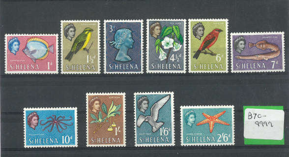 St Helena - 1961 Fauna & Flora -  SG 176 - 186 (**) - CV R337