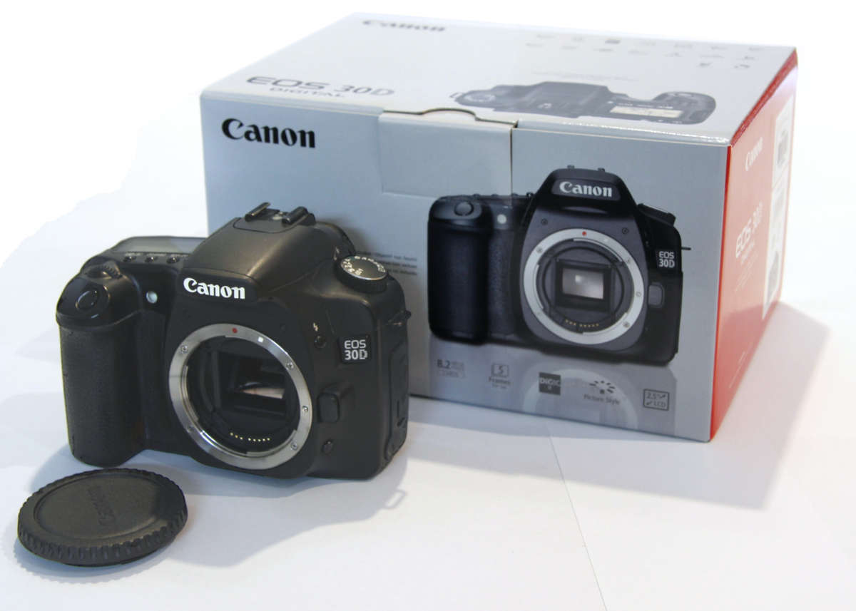 Canon EOS 30D body only (NONFUNCTIONAL), plus Extras