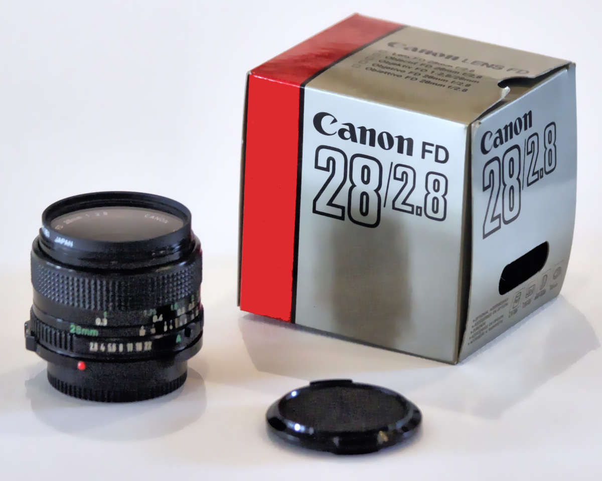 Canon Wide Angle FD Lens, 28mm, f1:2.8