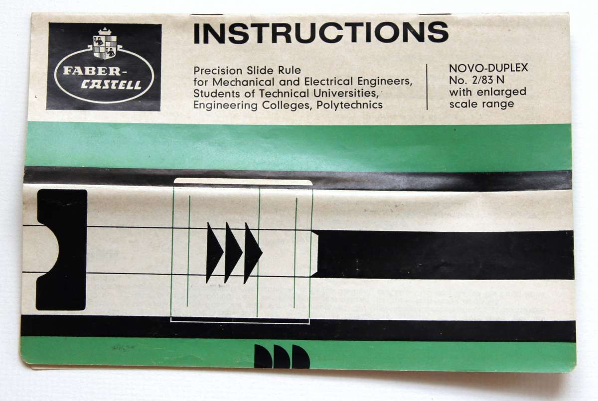 Vintage Faber-Castell NOVO-DUPLEX 2/83 N Slide Rule