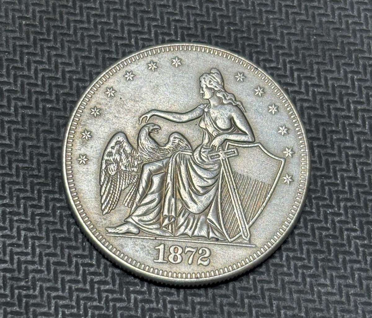 1872 American half dollar
