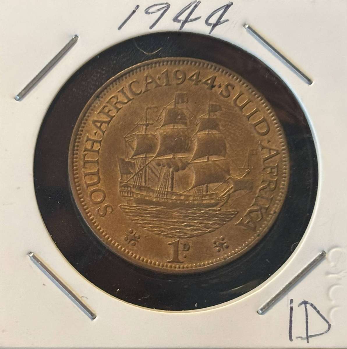 1944 Union of South African One Penny