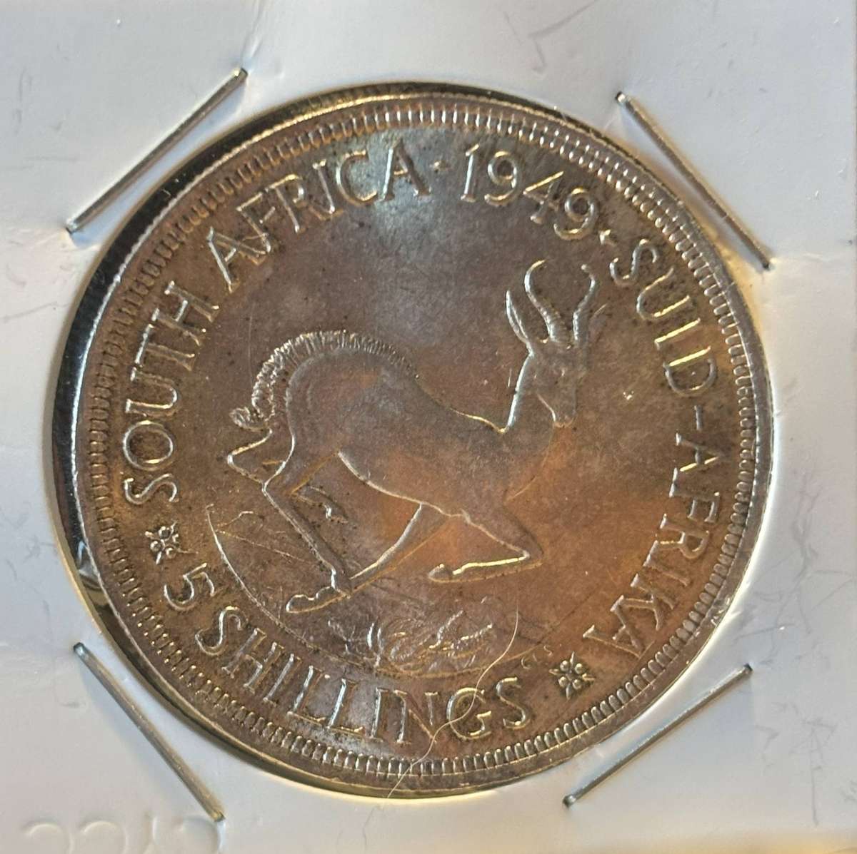 1949 Union of South African Five Shillings
