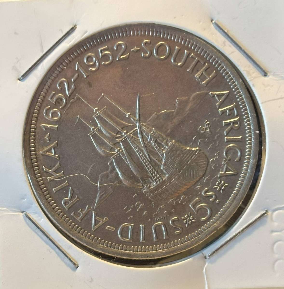 1952 Union of South African Five Shillings