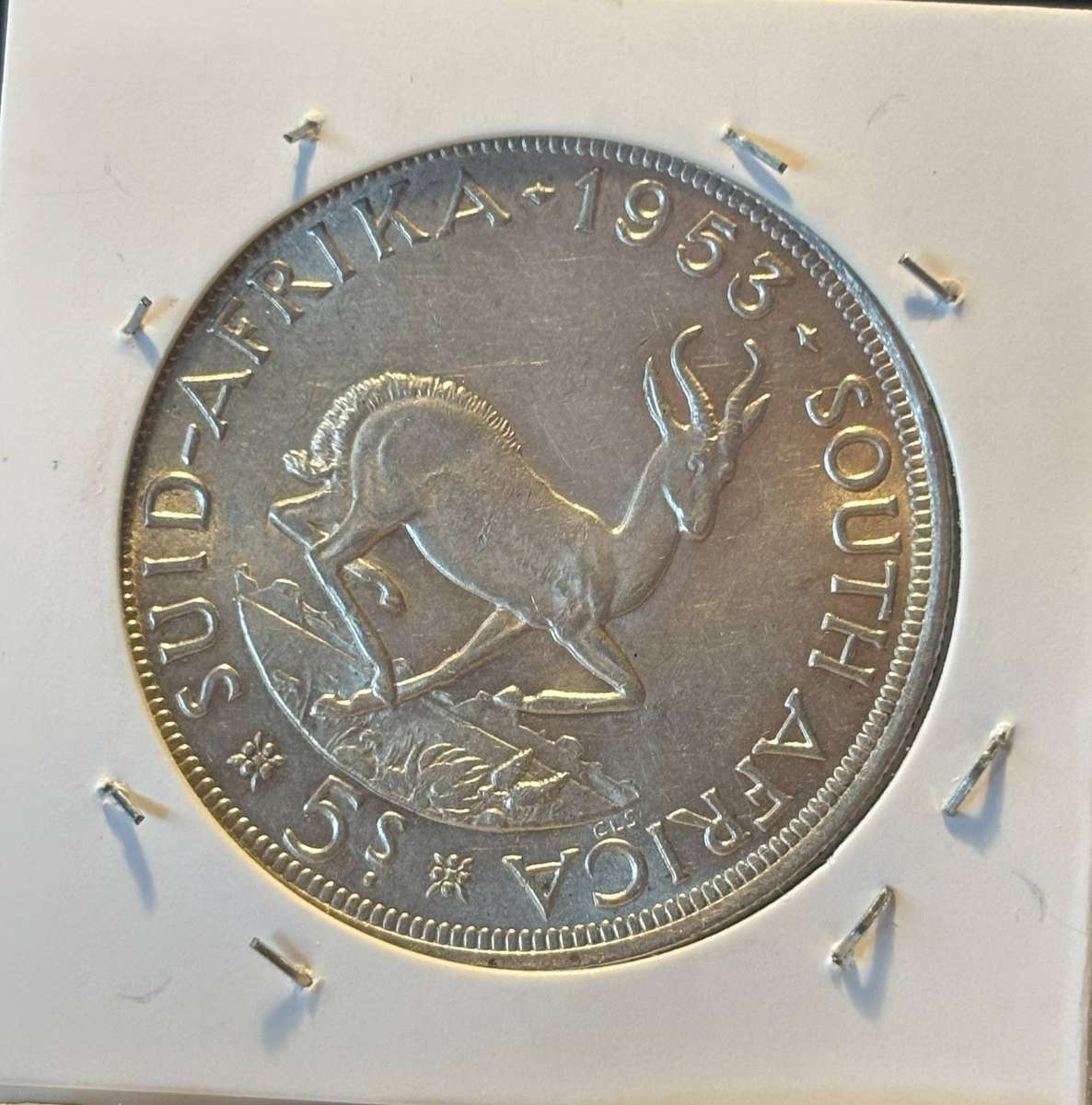 1953 Union of South African Five Shillings