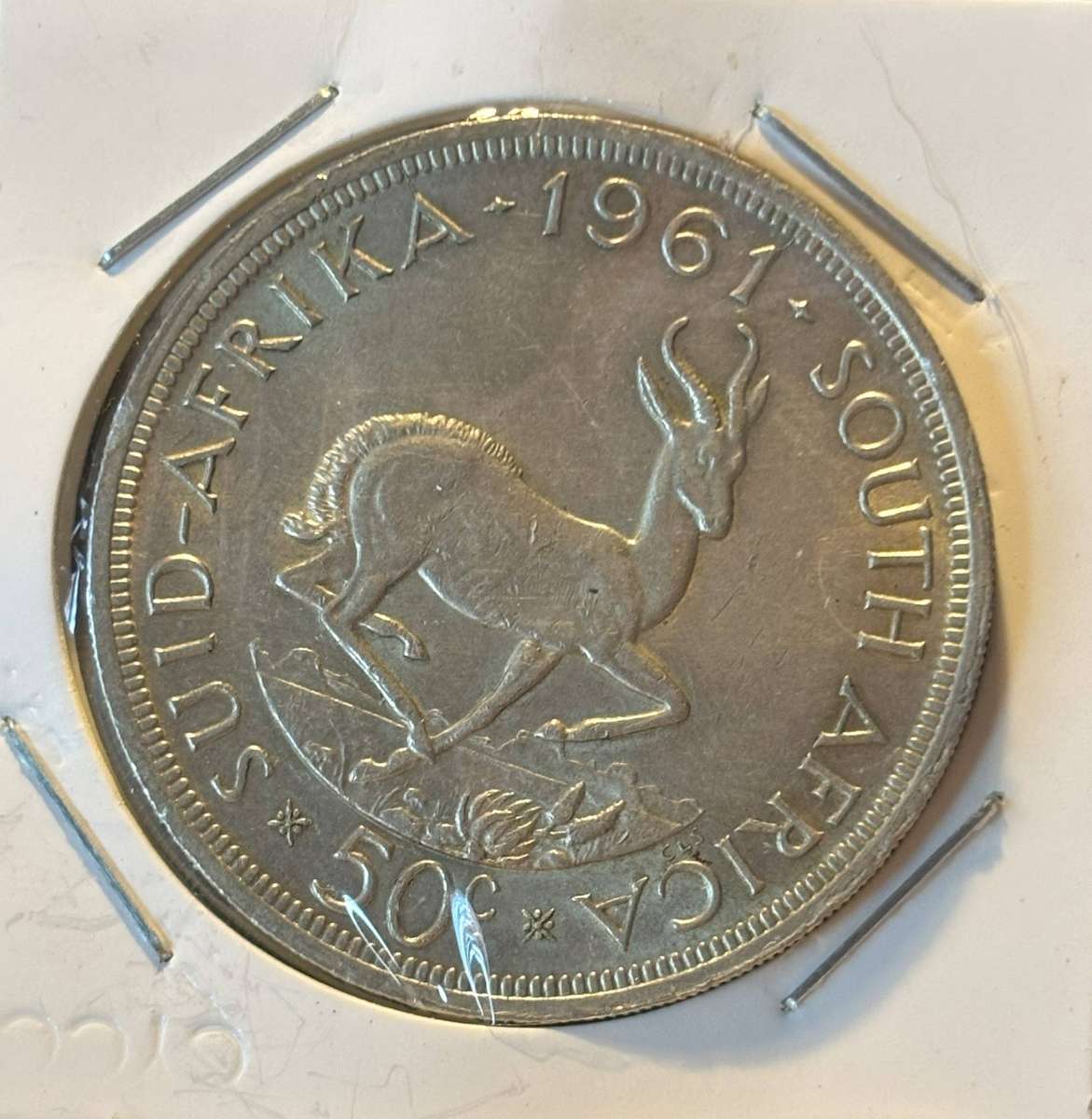 1961 South African Fifty Cent Crown