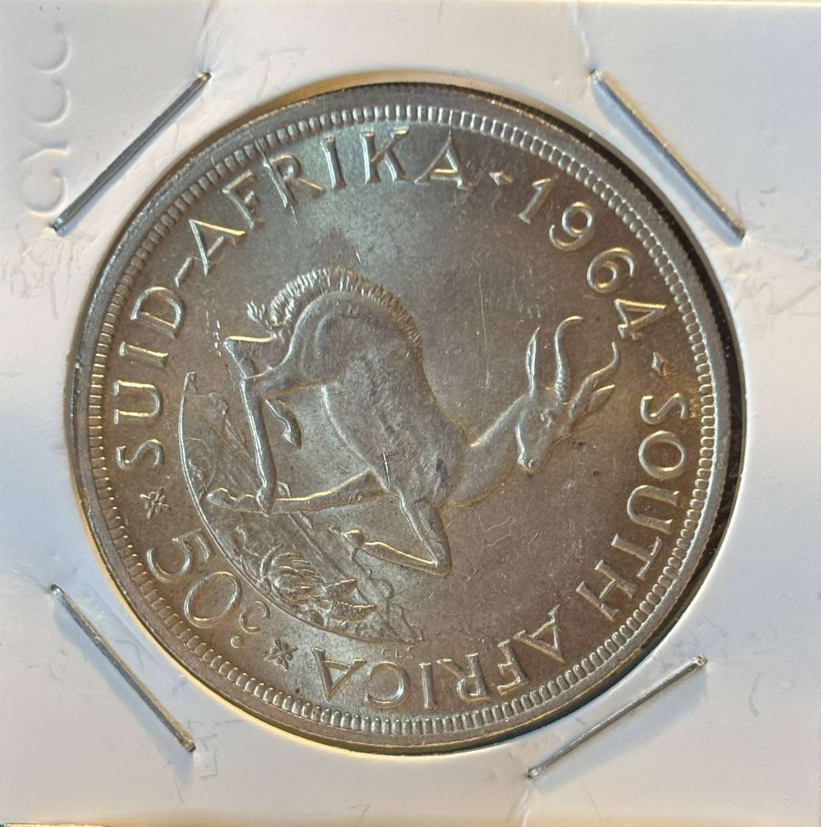 1964 South African Fifty Cent Crown