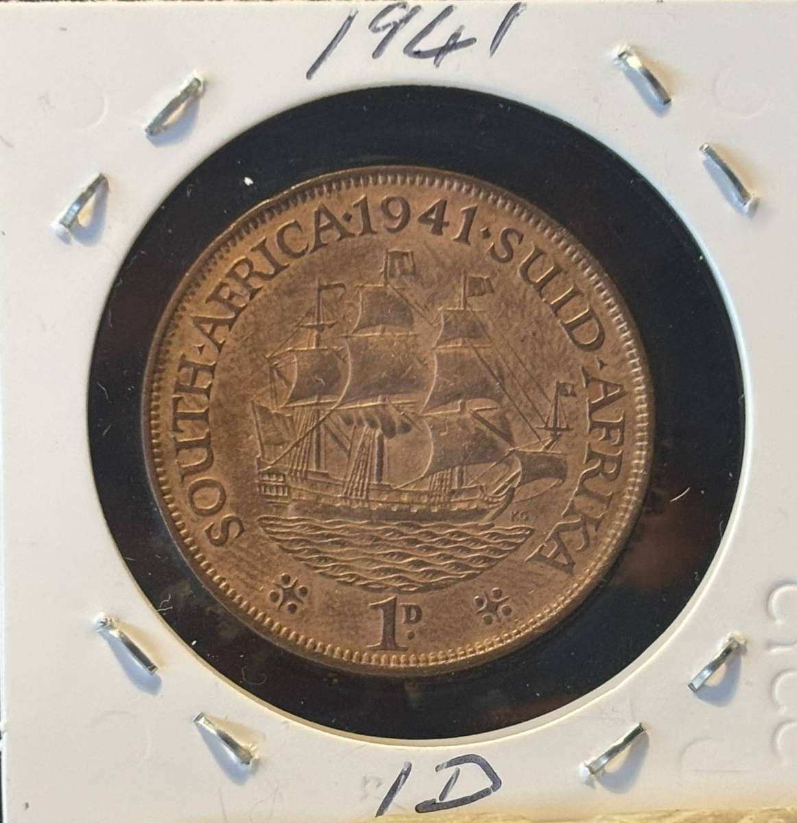 1941 Union of South African One Penny