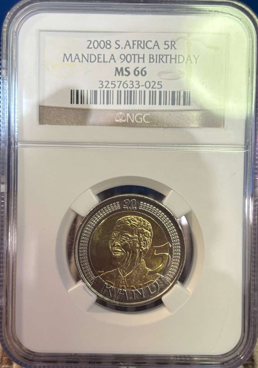 2008 South African R5 (Mandela Birthday MS 66
