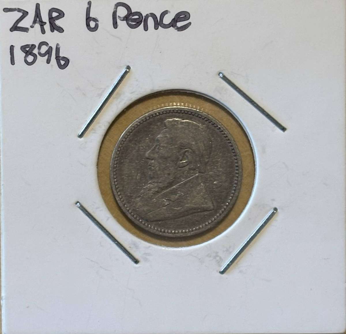 1896 ZAR Sixpence