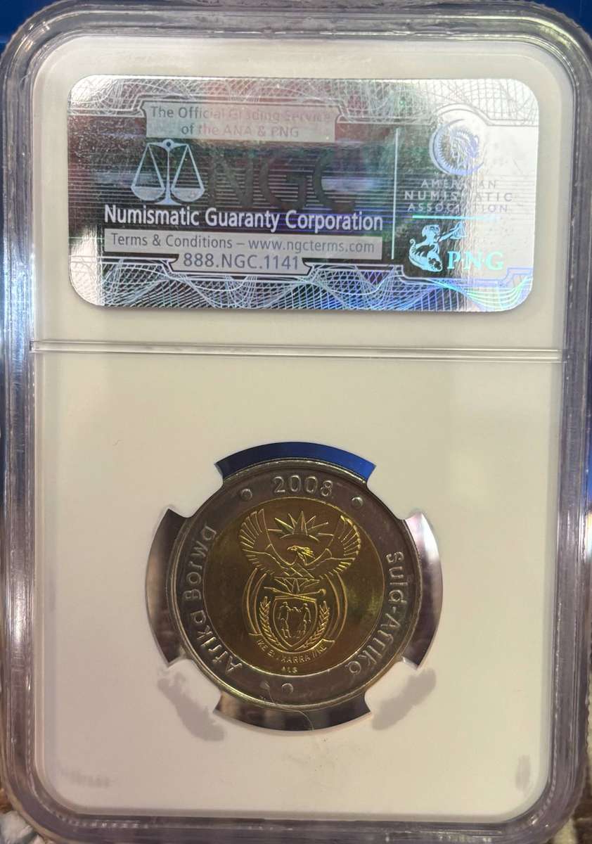 2008 South African R5 (Mandela Birthday MS 66)