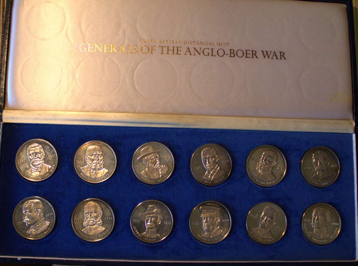 Anglo Boer War Generals - Original set (Scarce) (1,5 Oz fine Silver coins)