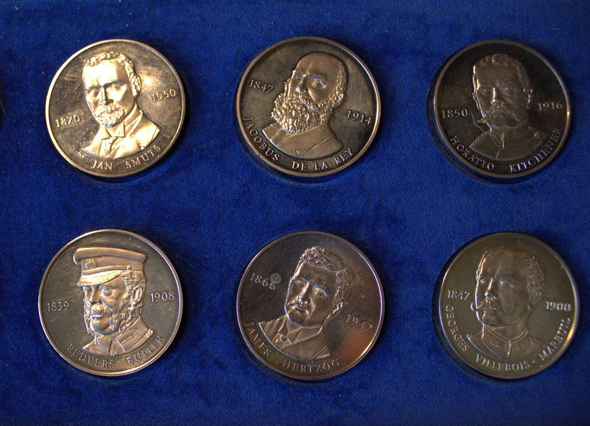 Anglo Boer War Generals - Original set (Scarce) (1,5 Oz fine Silver coins)