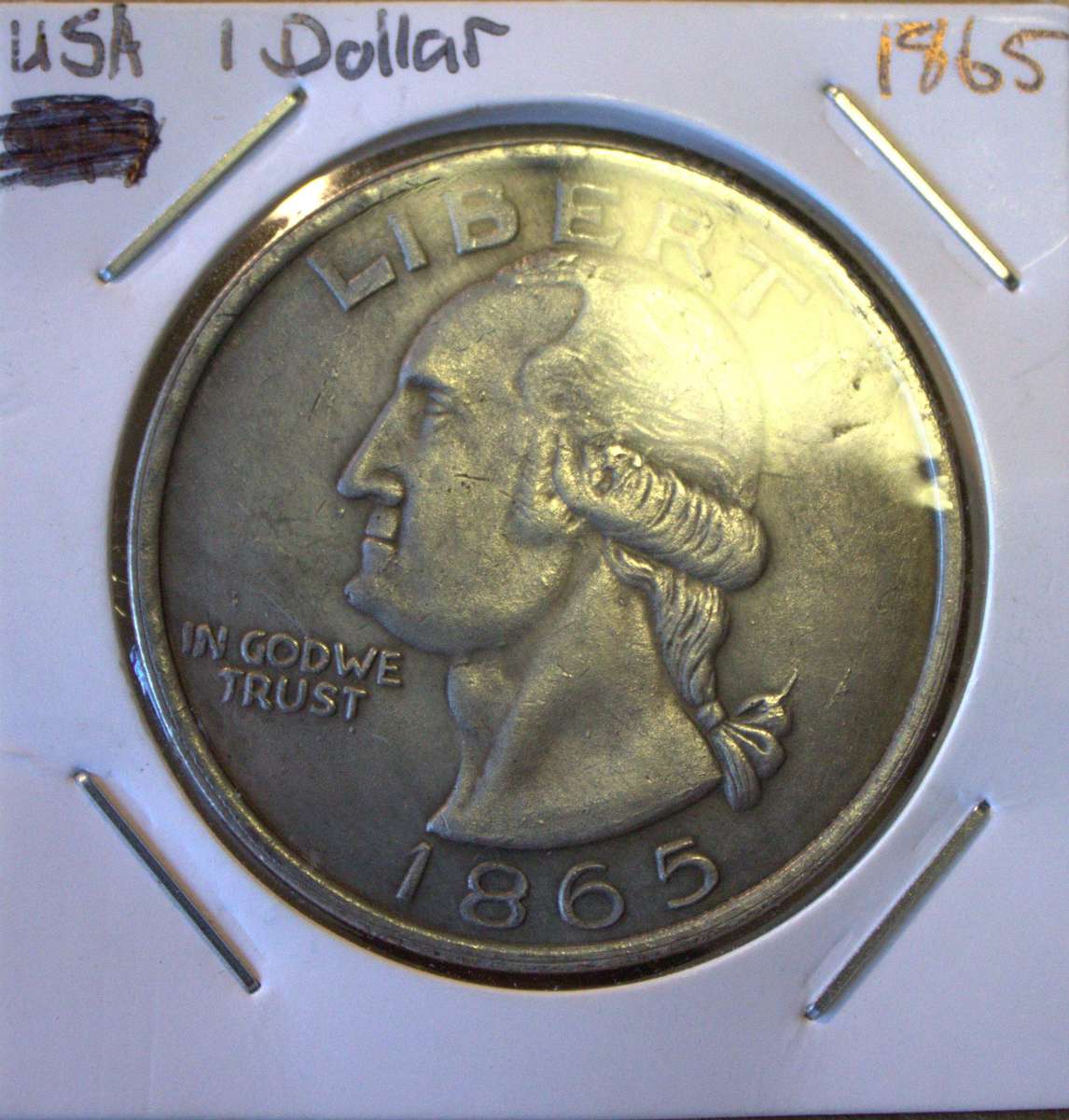 1865 American One Dollar