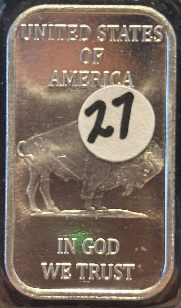 USA Liberty Silver bar - 1 Oz fine Silver