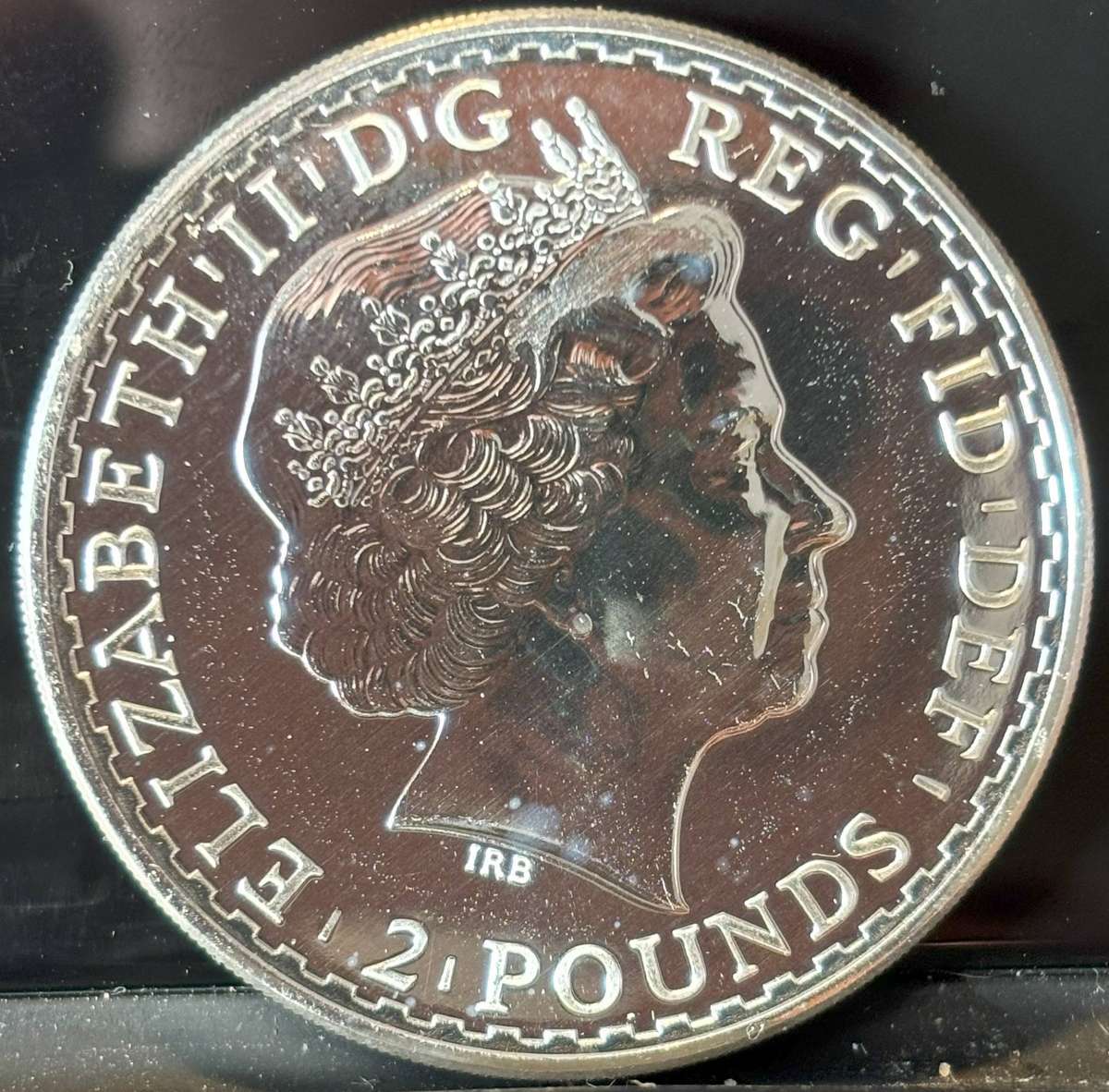 2014 UK 2 Pounds - Standing Brittania - 1OZ Silver