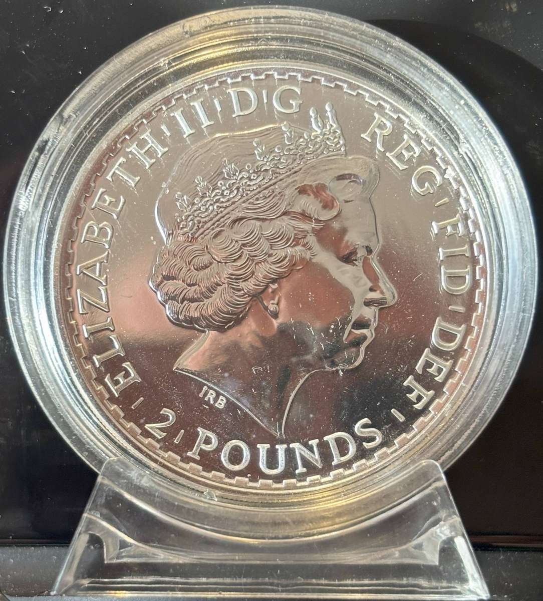 2014 UK 2 Pounds - Standing Brittania - 1OZ Silver