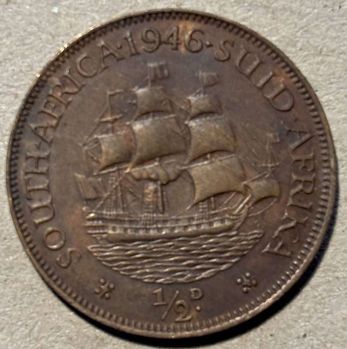 1946 Half Penny ( Beautiful)