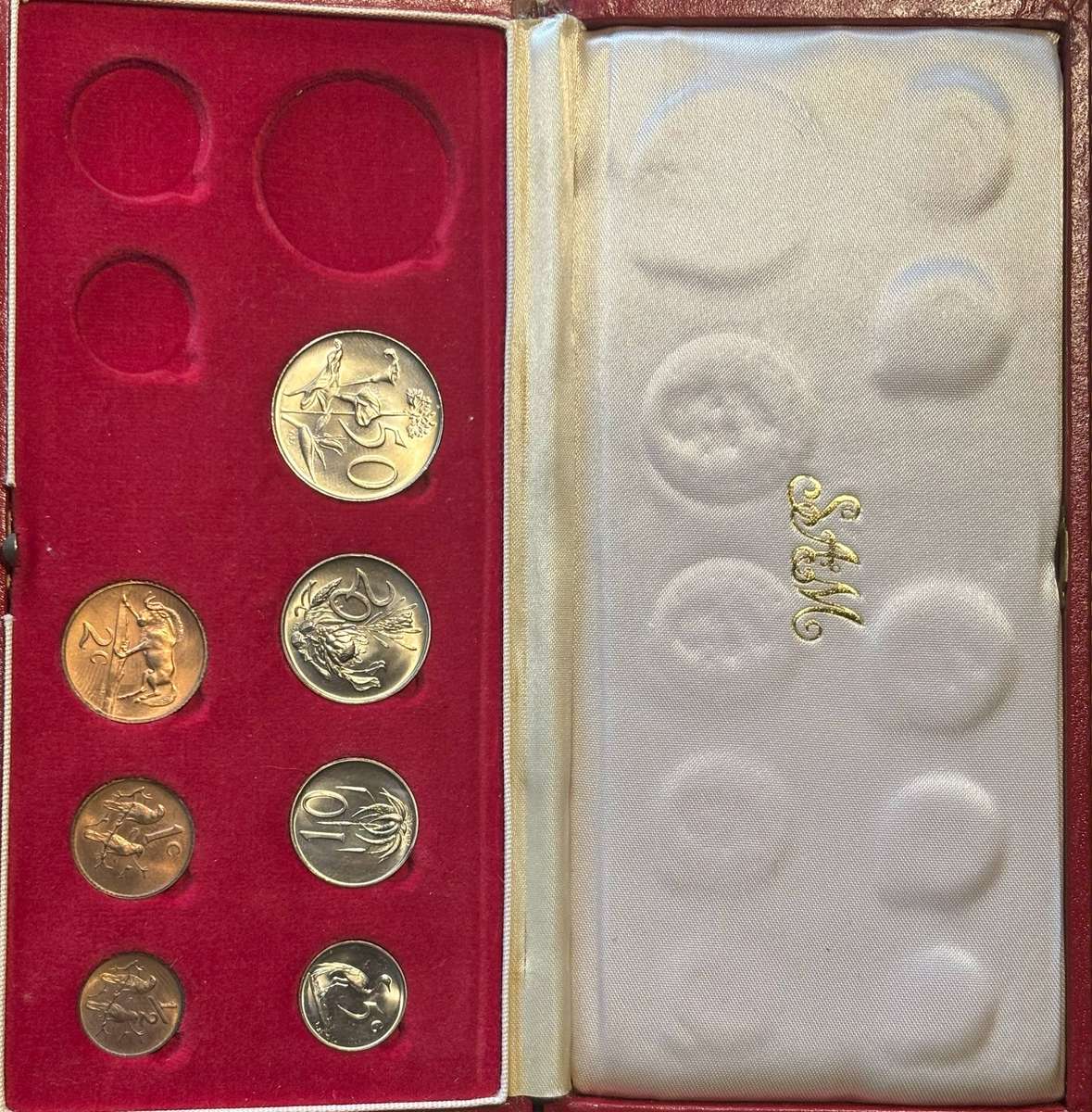 1972 South African Short Proof Set (R1 not Included)