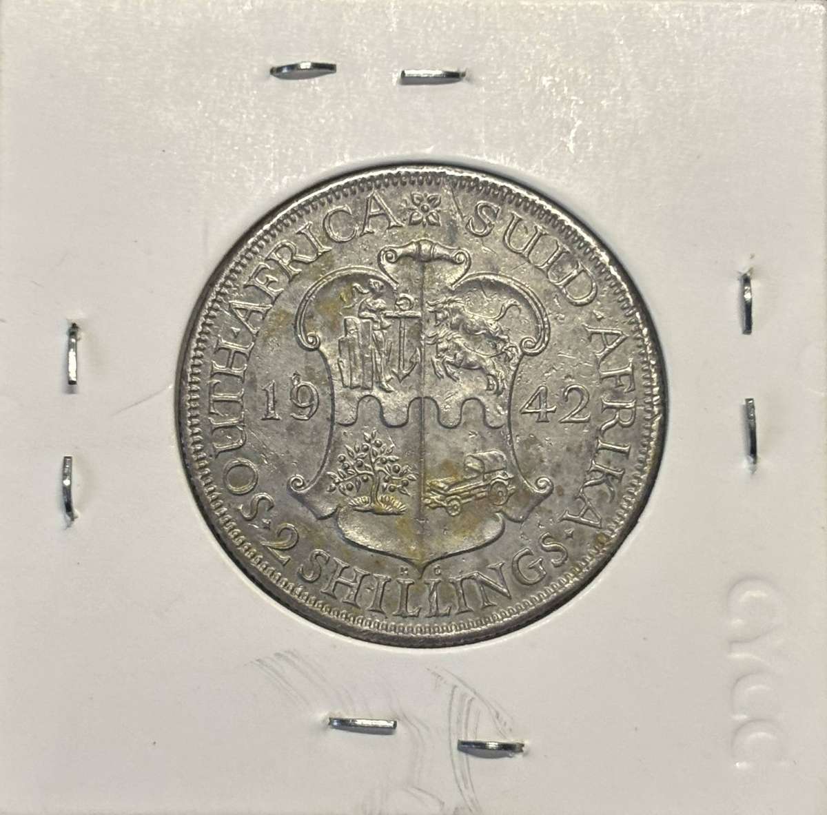 1942 Union of South Africa Two Shilling