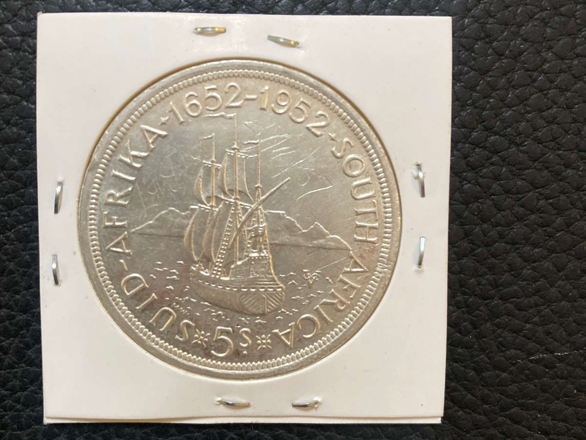 South African 5 Shilling 1652-1952