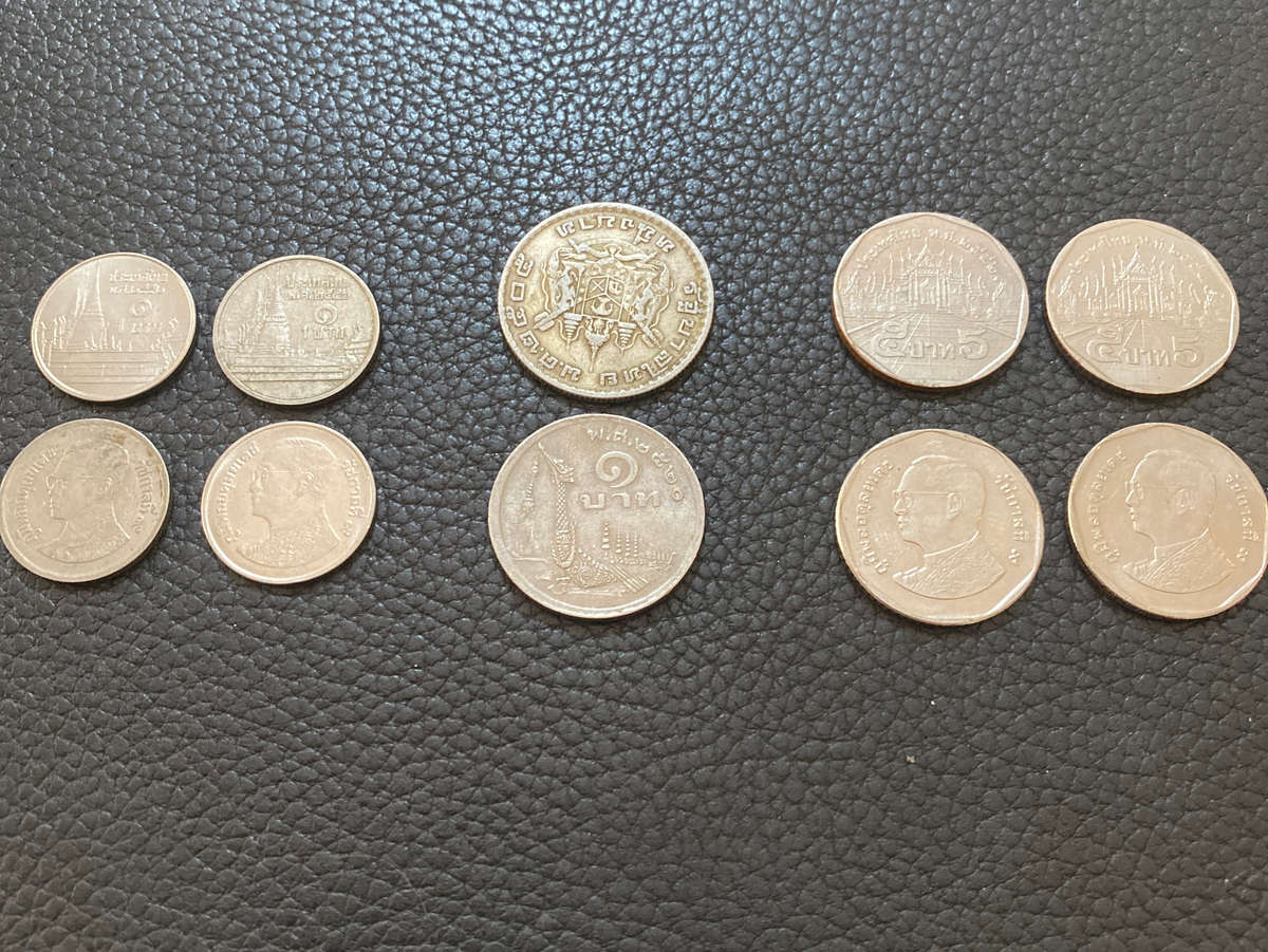 Thailand assorted coins