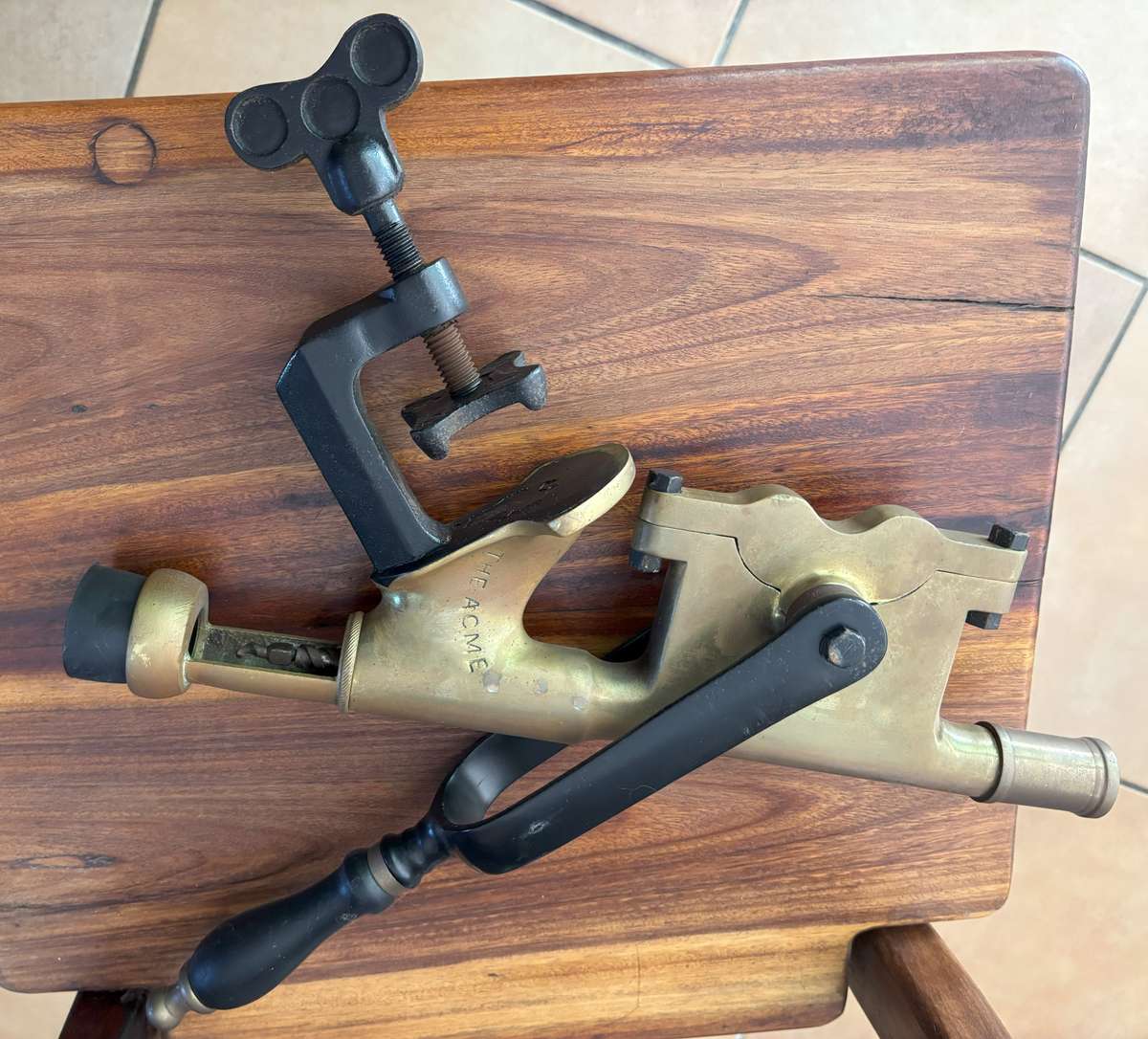 Antique ACME brass Cork screw