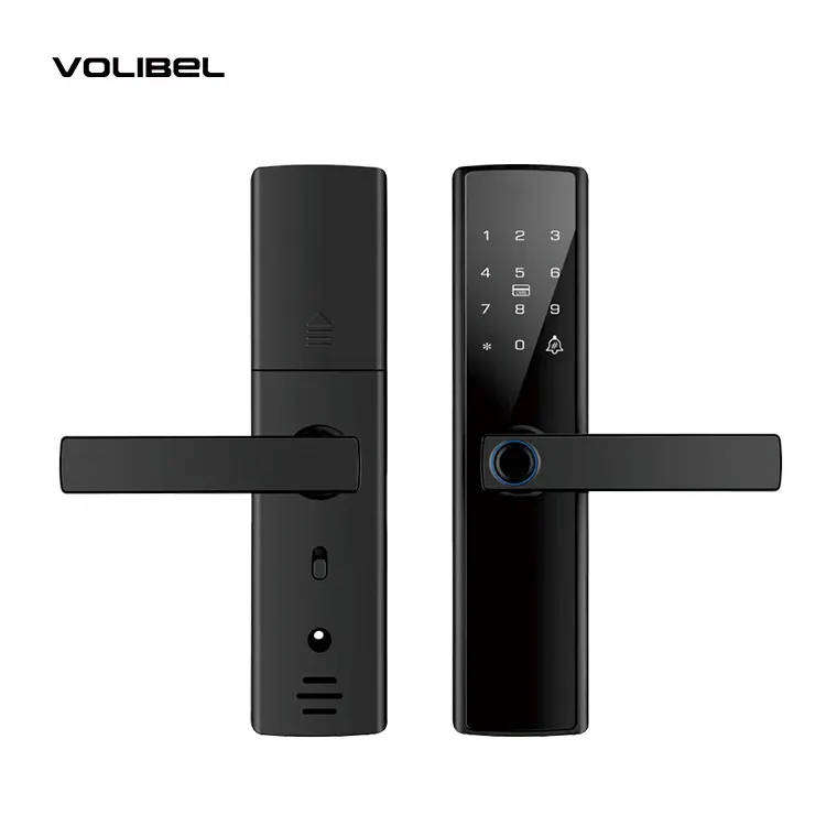 5-in-1 Keyless Entry Smart Door Lock with Fingerprint, Smart App Control, IC Card, and Mechanical Ke