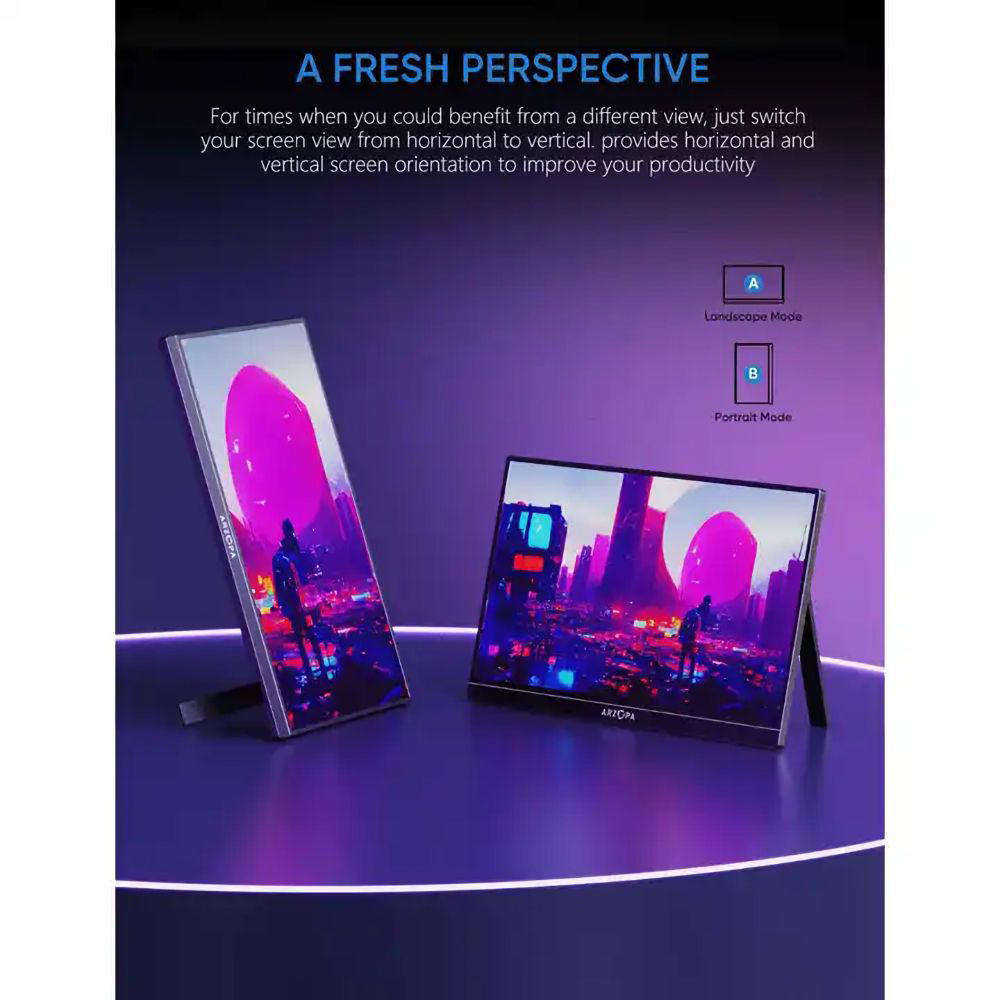 Azorpa 16.1" poratable gaming monitor 144hz