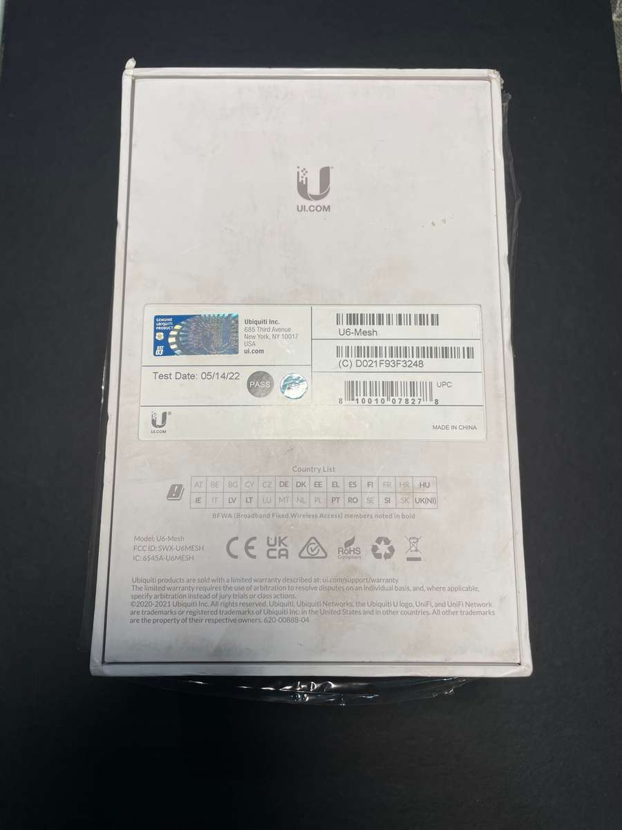 Ubiquiti UniFi U6 WiFi 6 Dual Band Mesh Access Point