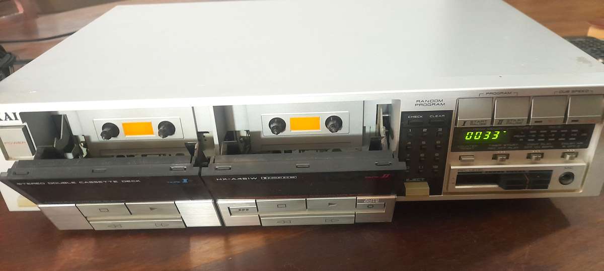 Akai Stereo Double Cassette Deck HX-A451W