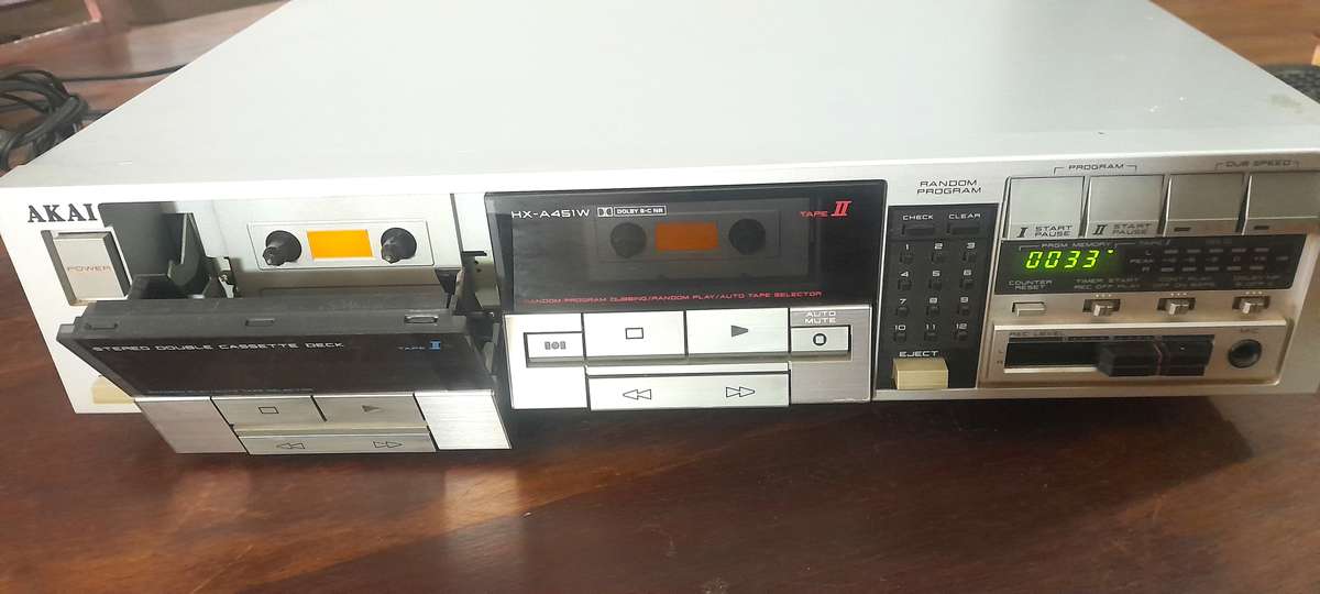 Akai Stereo Double Cassette Deck HX-A451W