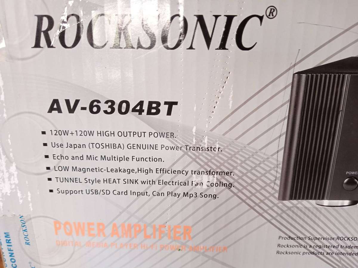 Rocksonic AV 6304BT Stereo Amplifier