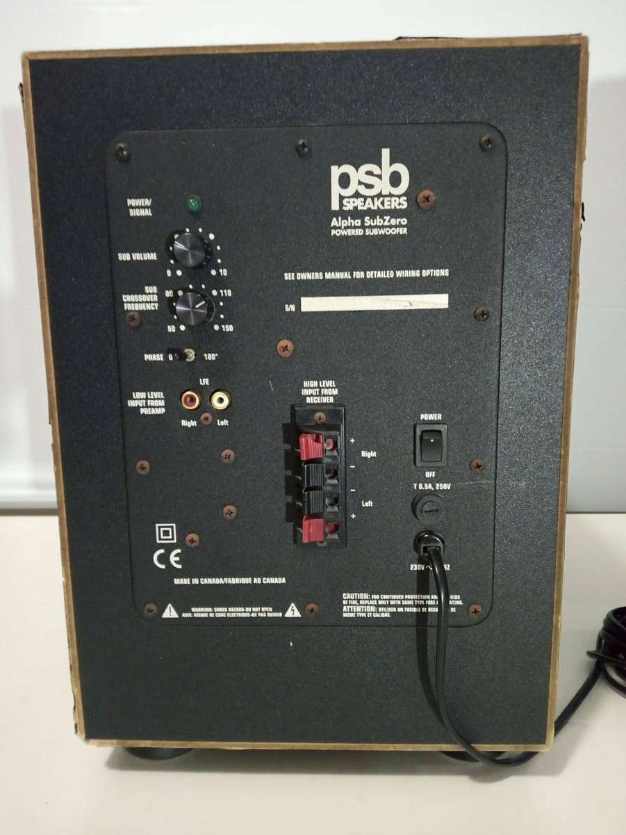 PSB Alpha Subzero Powered Subwoofer
