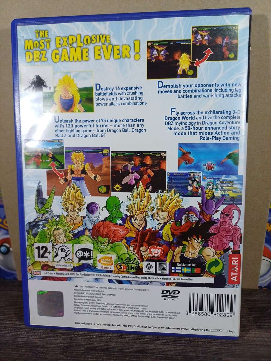 Playstation 2 Dragon Ball Z Budukai Tenkaichi game combo
