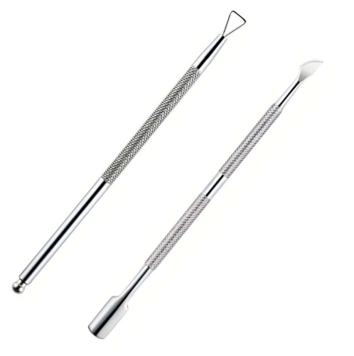 Salon Quality Nail Care Kit - Double Sided Cuticle Pusher/Cleaner + Gel Remover /Unarmor Plate