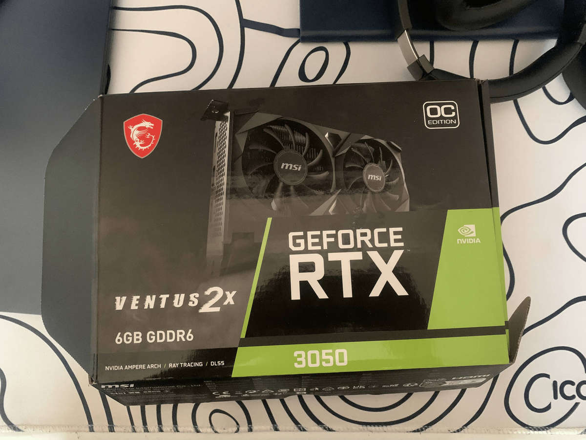 MSI Nvidia GeForce RTX 3050 ventus 2x GPU 6GB