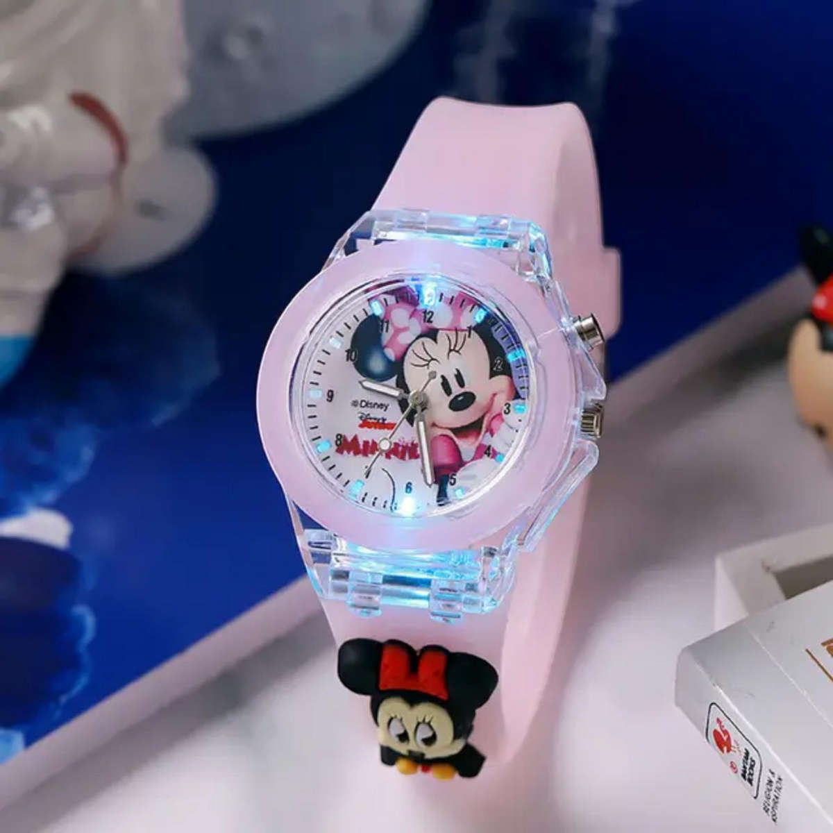 Kids Minnie Mouse Analogue Quartz Watch  Colorful and Comfortable Design