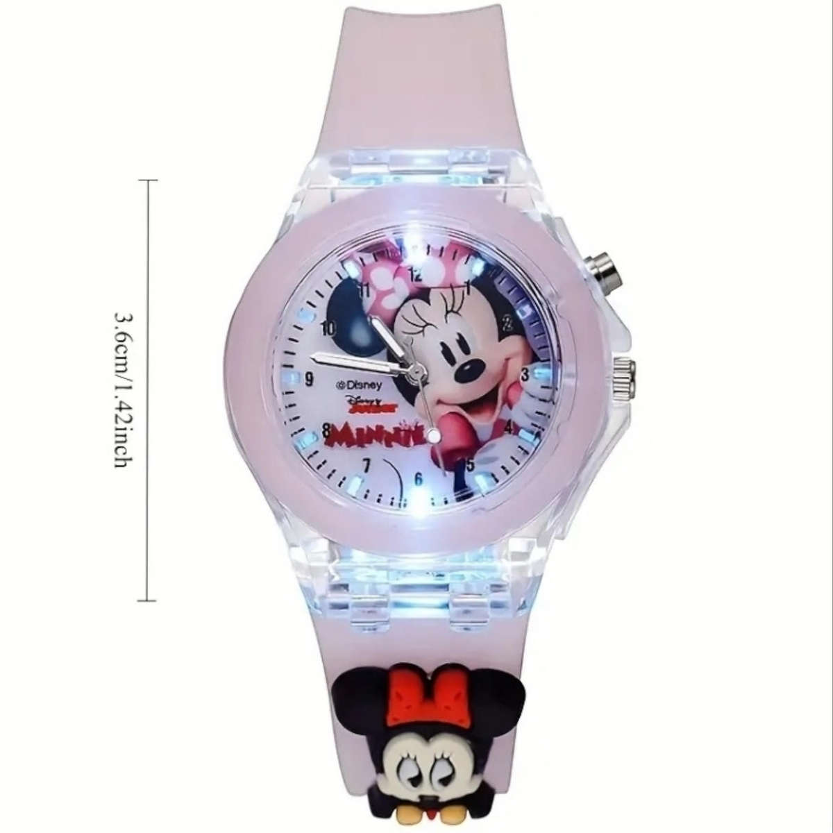 Kids Minnie Mouse Analogue Quartz Watch  Colorful and Comfortable Design