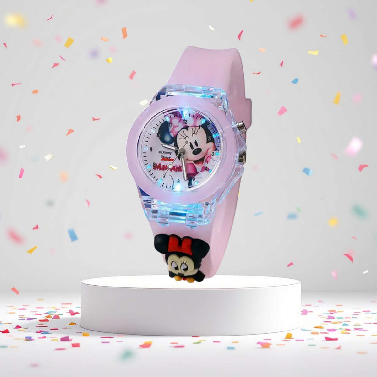 Kids Minnie Mouse Analogue Quartz Watch  Colorful and Comfortable Design