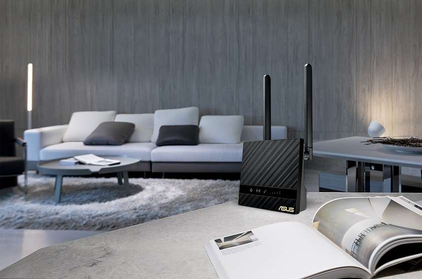 ASUS - Wi-Fi Seamless 4G LTE Modem Router - Black