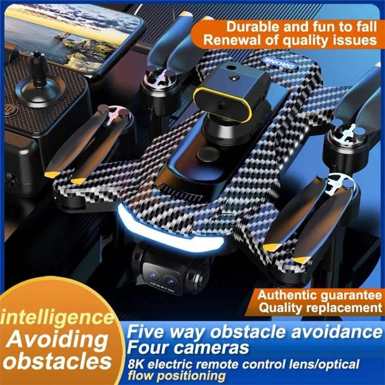 P17 PRO - Stable Hovering Quadcopter Drone With Return Home Function - Black