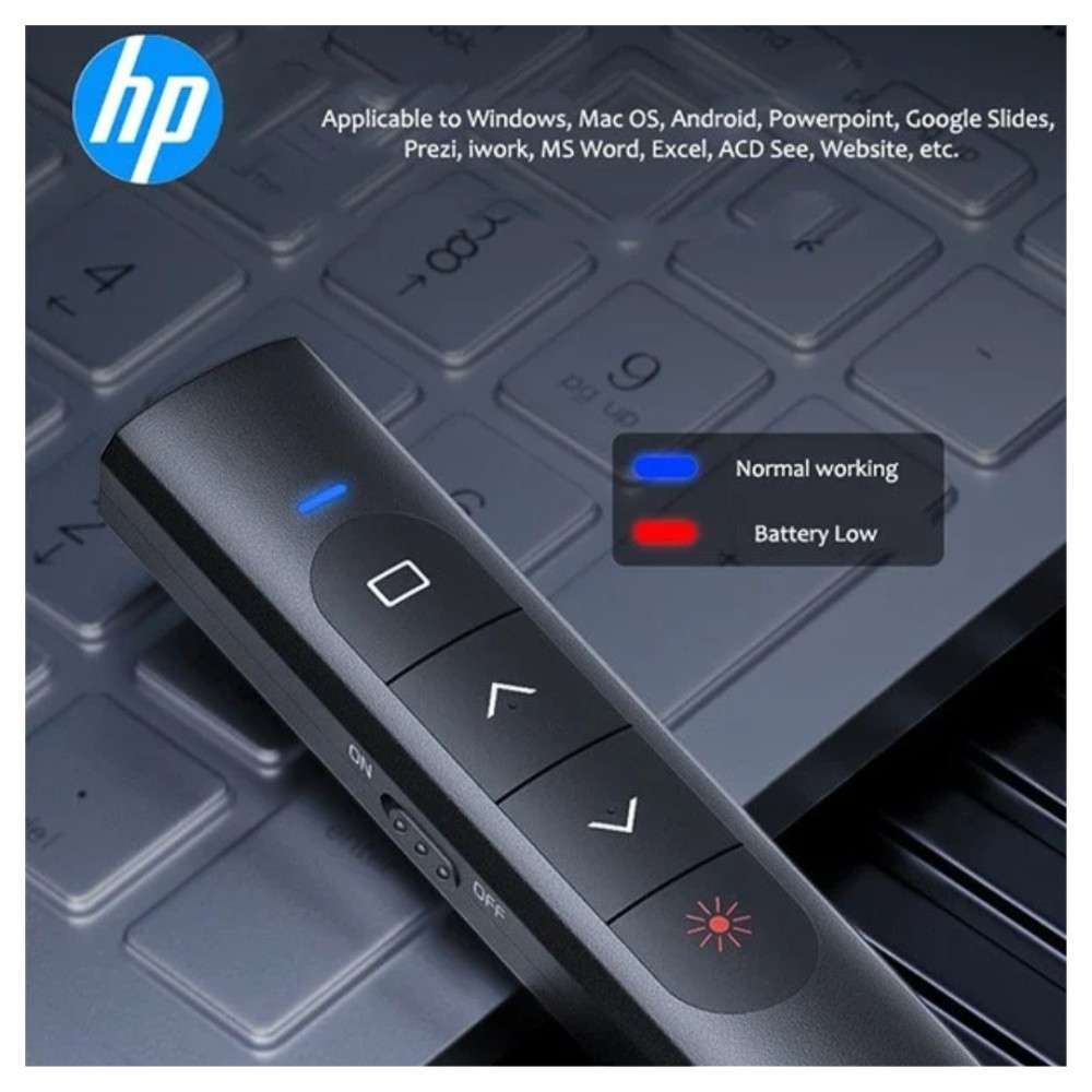 HP - SS10 - Multifunctional Wireless Presentation Flip Pen - White