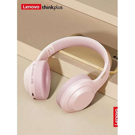 Lenovo TH30 - Noise-Cancelling 3D Audio Wireless Headphones - Pink