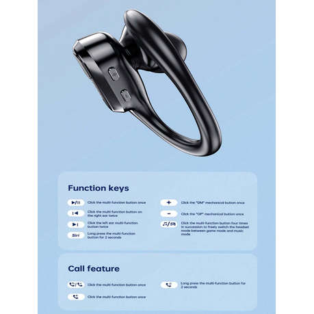 LENOVO THINKPLUS -XT80- Dual Connection Earphones With Function Keys- Black
