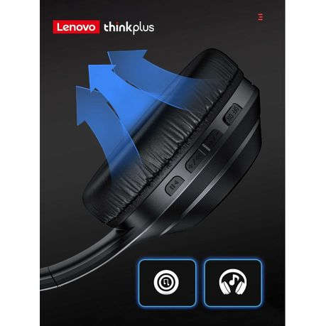 Lenovo ThinkPlus - TH10 - Wireless High-Quality Stereo Headphone - Black