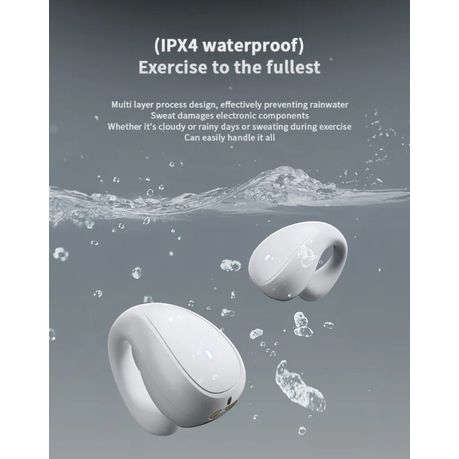 LENOVO - TC3403 - Noise Cancelling Earbuds With IPX4 Waterproof Rating - White